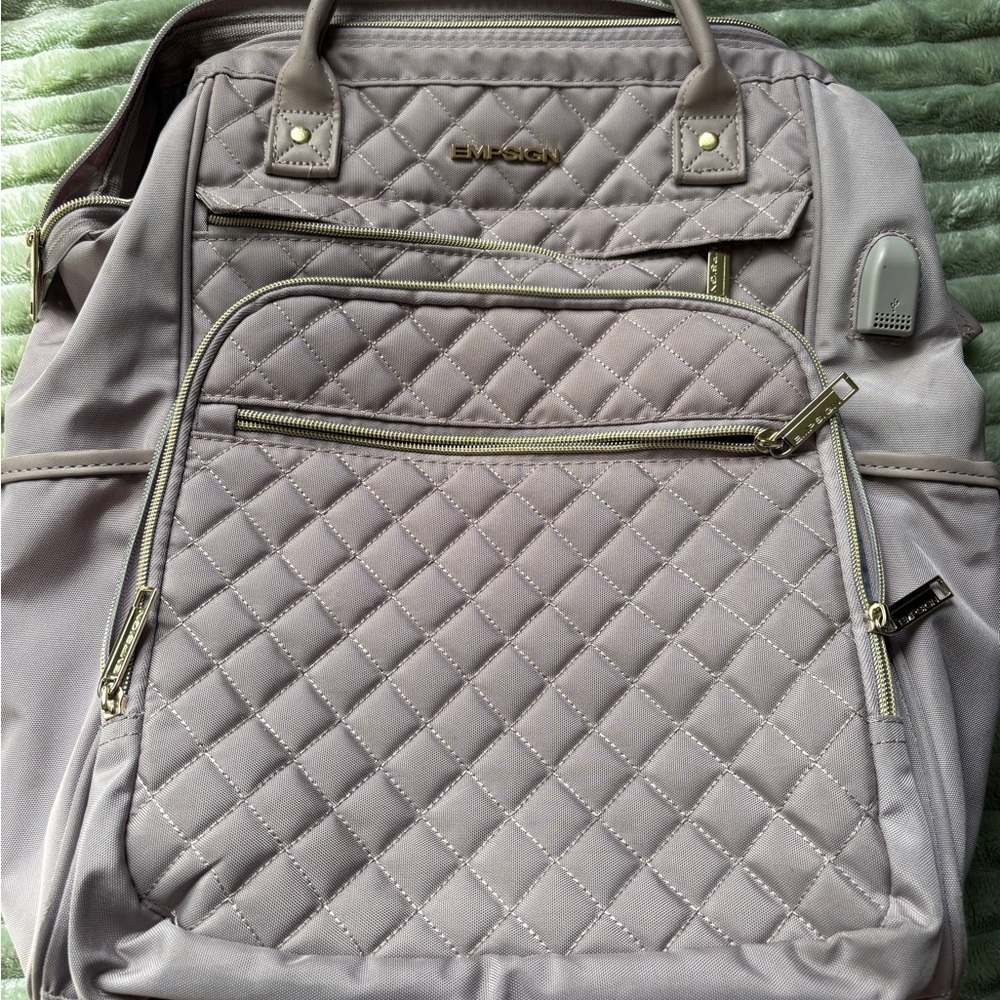 Quilted Gray Women's Bag
